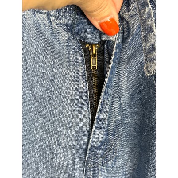 Just Living Womens L Tencel Lightweight Tie Waist Wide Leg Denim Jeans NEW - Picture 4 of 7